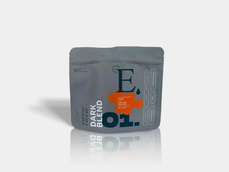 Упаковка кави в зернах Escobar Dark Blend 250 г