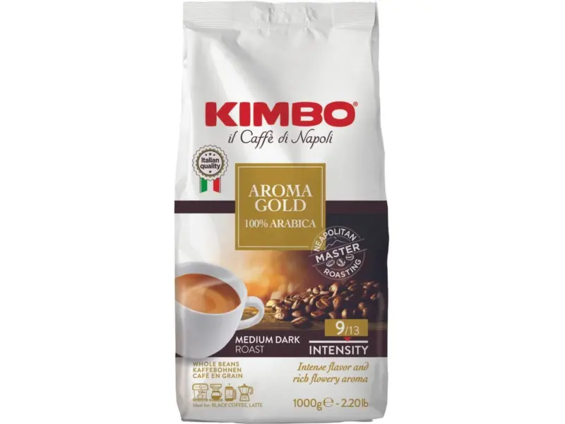 Упаковка кави в зернах Kimbo Aroma Gold 100% Arabica 1 кг